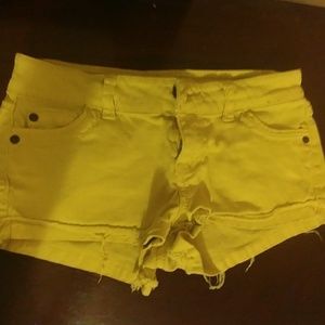 Yellow shorts